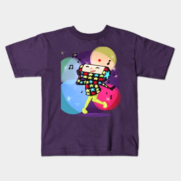 dipp (katamari) Kids T-Shirt by inkpocket